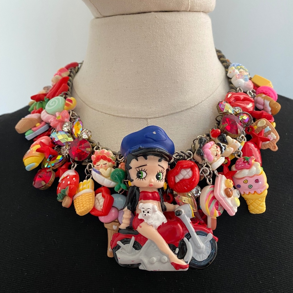 Betty Boop Rides her Motorcycle